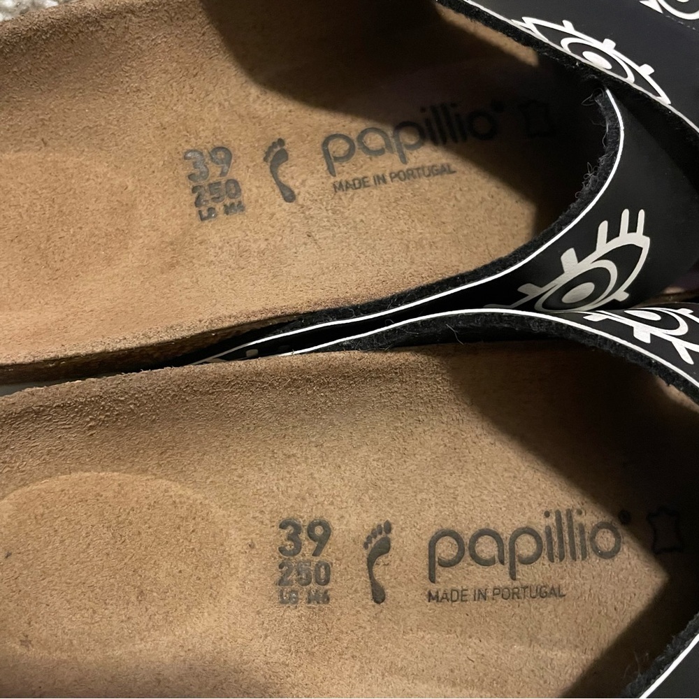 Papillio Black and Blue Eye Sandals - Picture 3 of 6